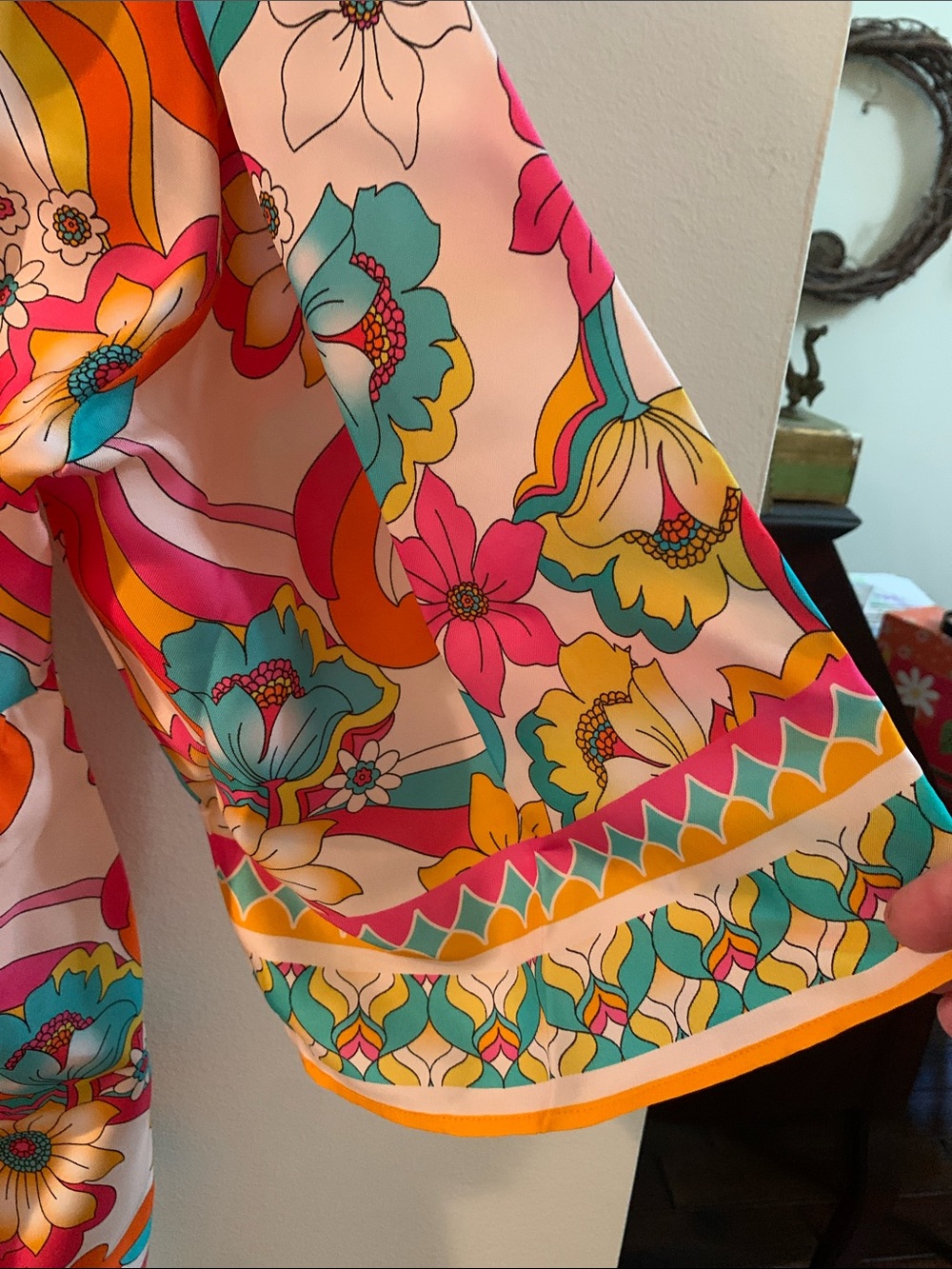 Johnny Was Jade Barbara Mini Dress Prismatic Dream in Pink, Teal & Orange NWT - Picture 6 of 9